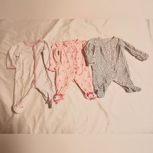 $3 GS🏠 Set of 3 Footed Pajamas